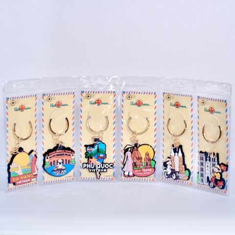 Scenic Rubber Keychain Set
